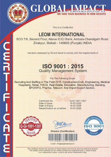 ISO Registration